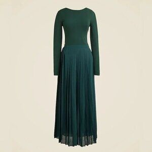 J. Crew Dark Green Midi Dress